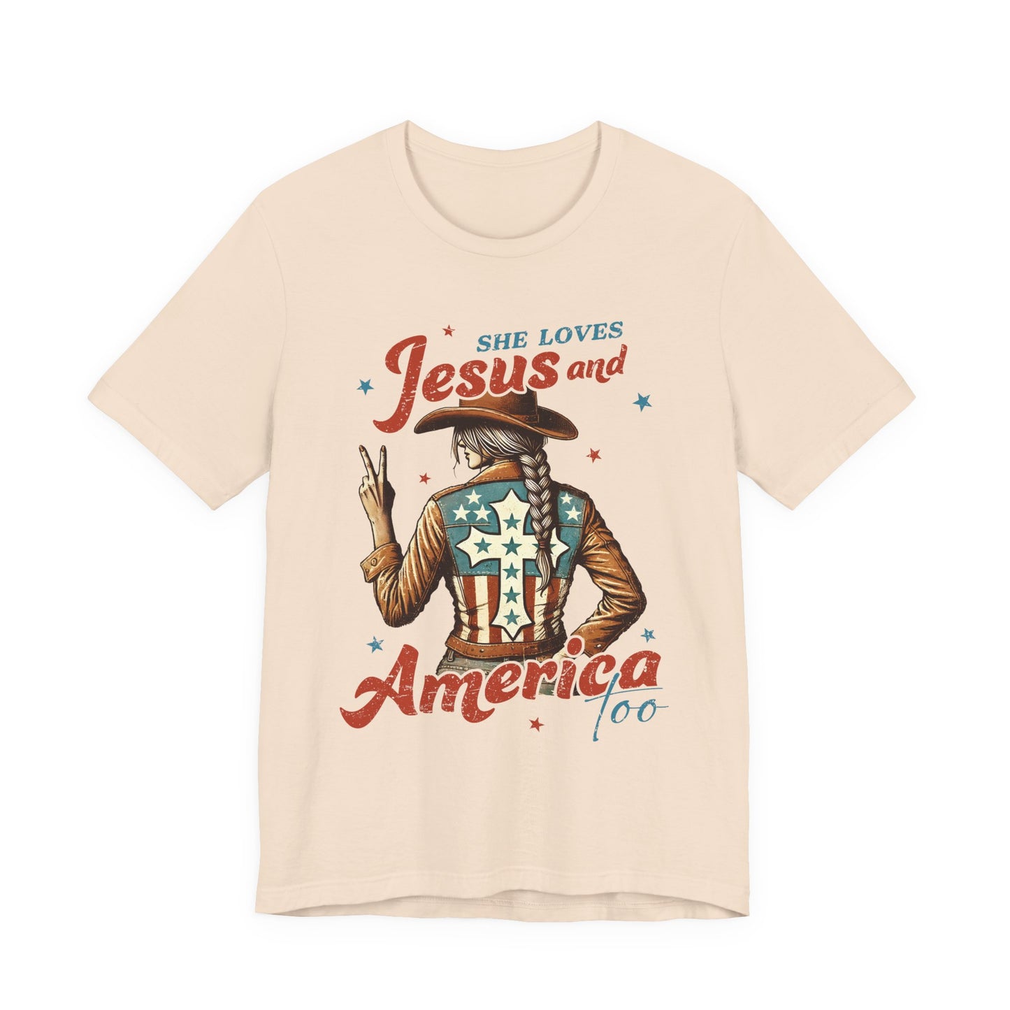 She Loves Jesus and America Tee