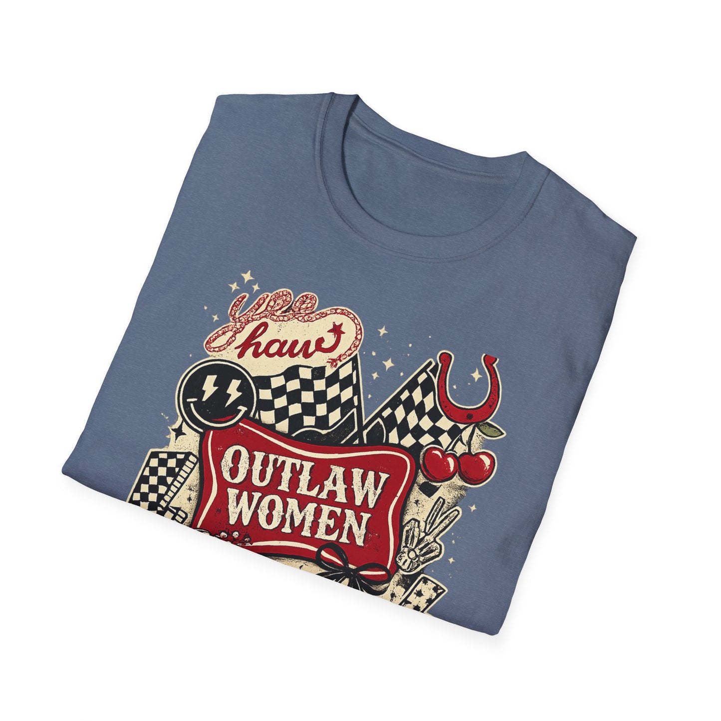 Outlaw Women T-Shirt — Raising Hell Vintage Rockabilly Design