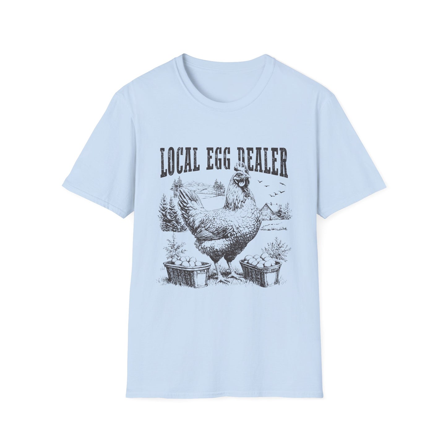 Local Egg Dealer T-Shirt — Vintage Chicken Farm Tee