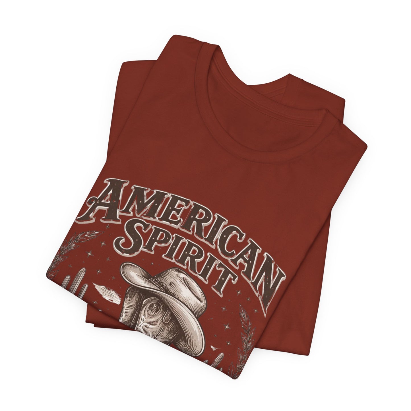 American Spirit Cowboy Tee — Western Boot & Cactus Vintage Graphic T-Shirt