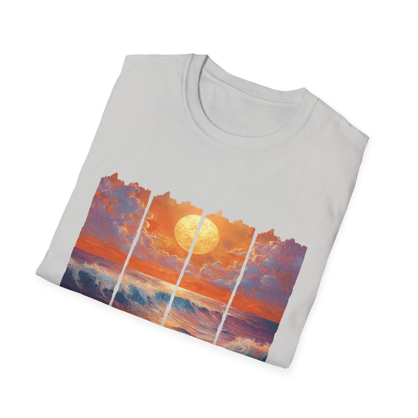 Sunset Ocean Art T-Shirt — Coastal Sunrise Graphic Tee
