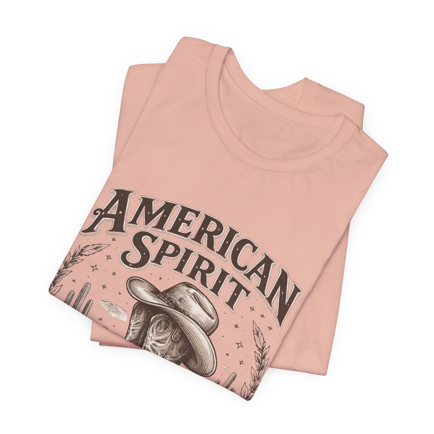 American Spirit Cowboy Tee — Western Boot & Cactus Vintage Graphic T-Shirt
