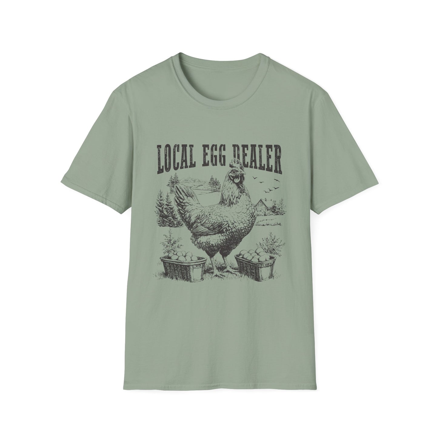 Local Egg Dealer T-Shirt — Vintage Chicken Farm Tee