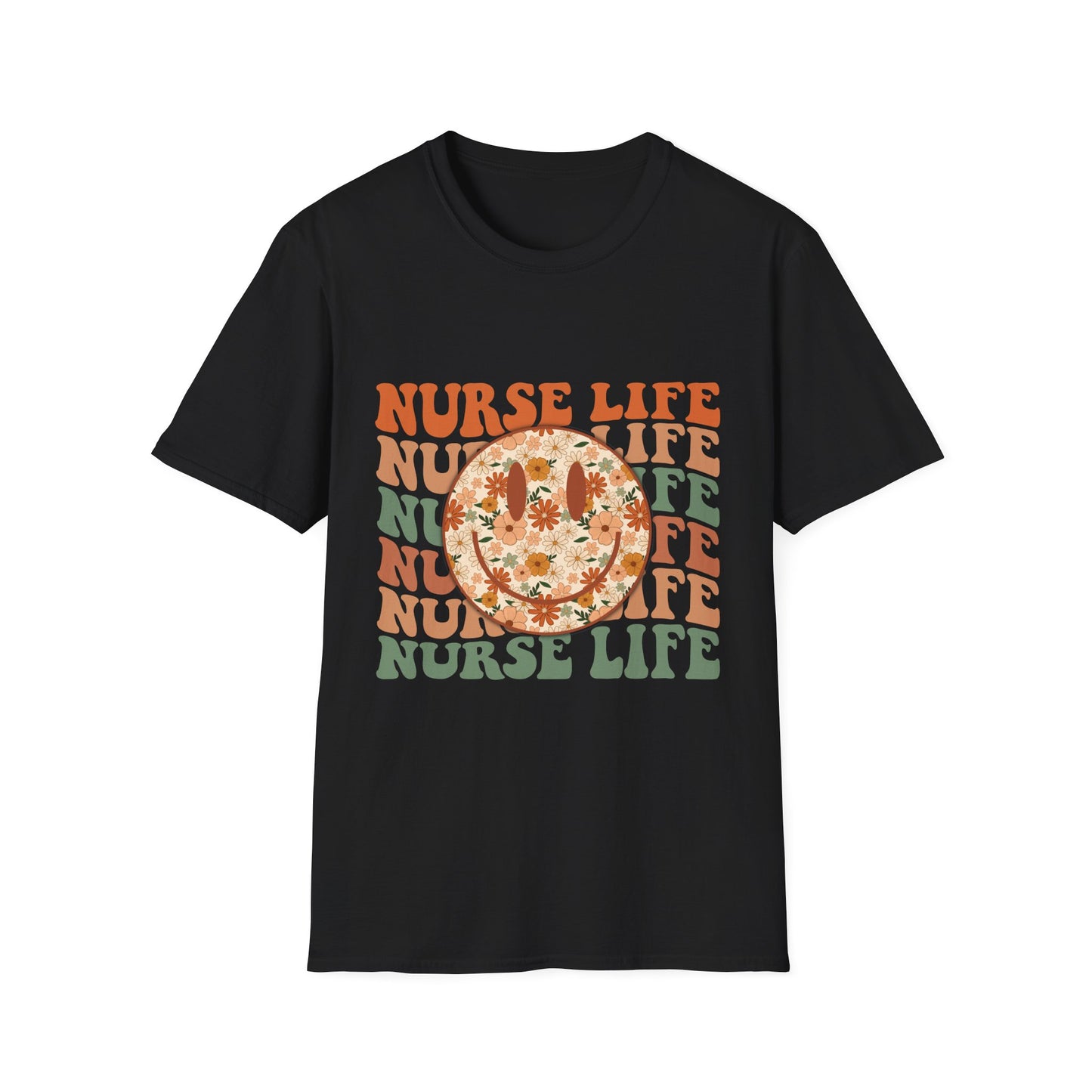 Nurse Life Floral Pizza T-Shirt