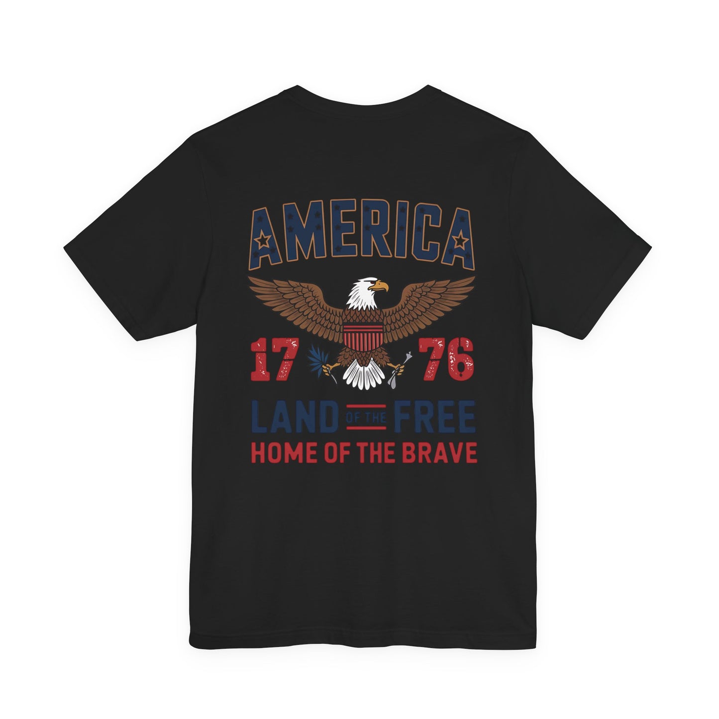 America 1776 Eagle T‑Shirt — Land of the Free, Home of the Brave