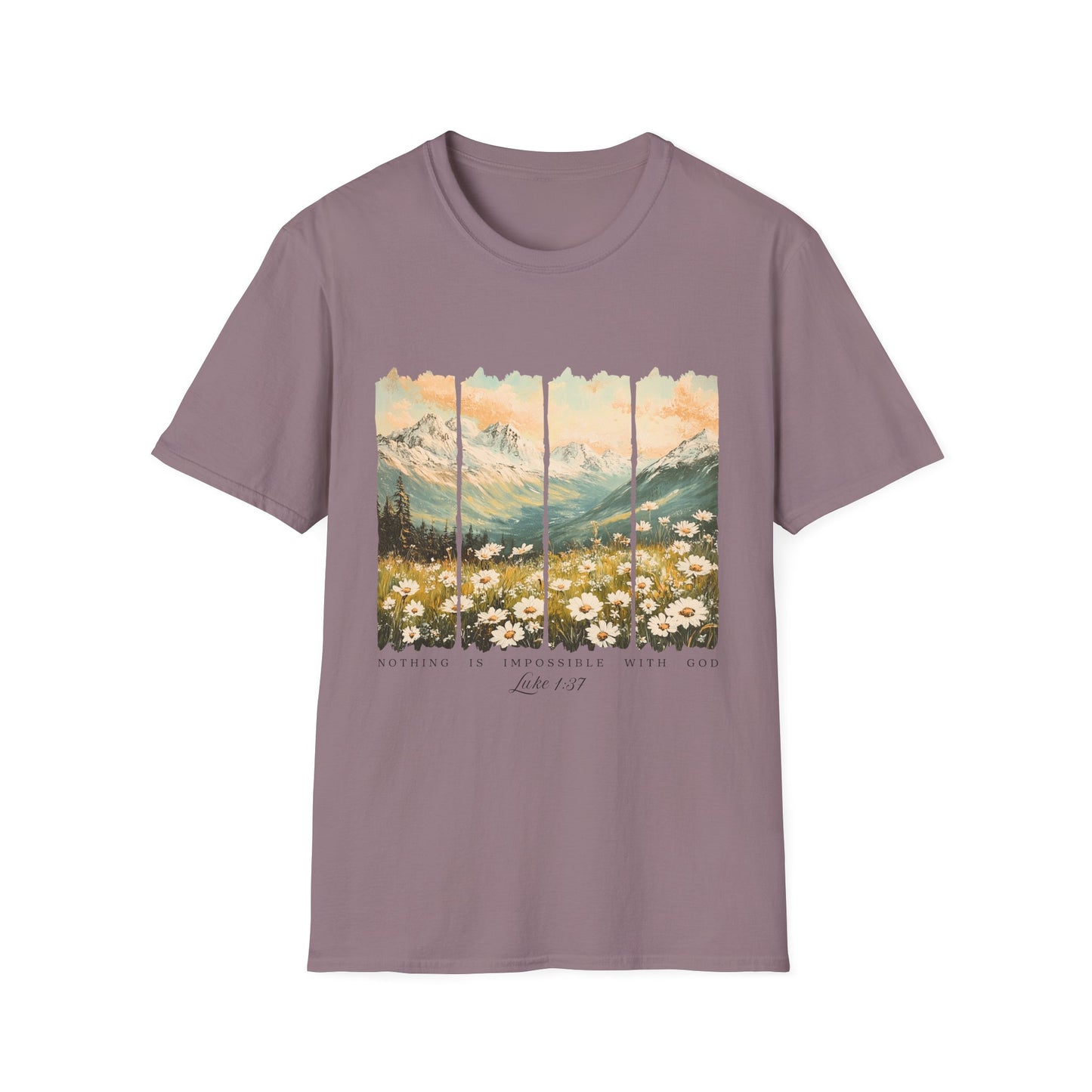 Mountain Meadow Vintage Graphic T-Shirt — Live Wild Scenic Nature Tee