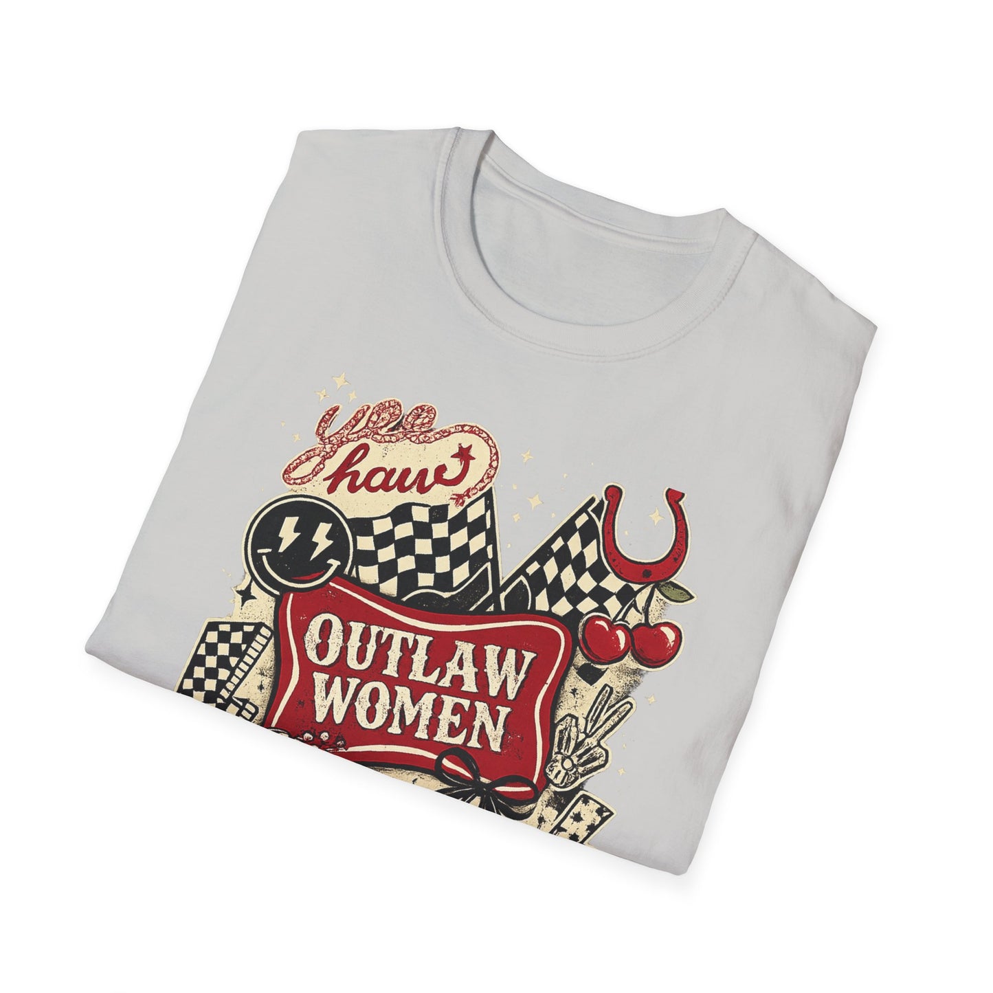 Outlaw Women T-Shirt — Raising Hell Vintage Rockabilly Design