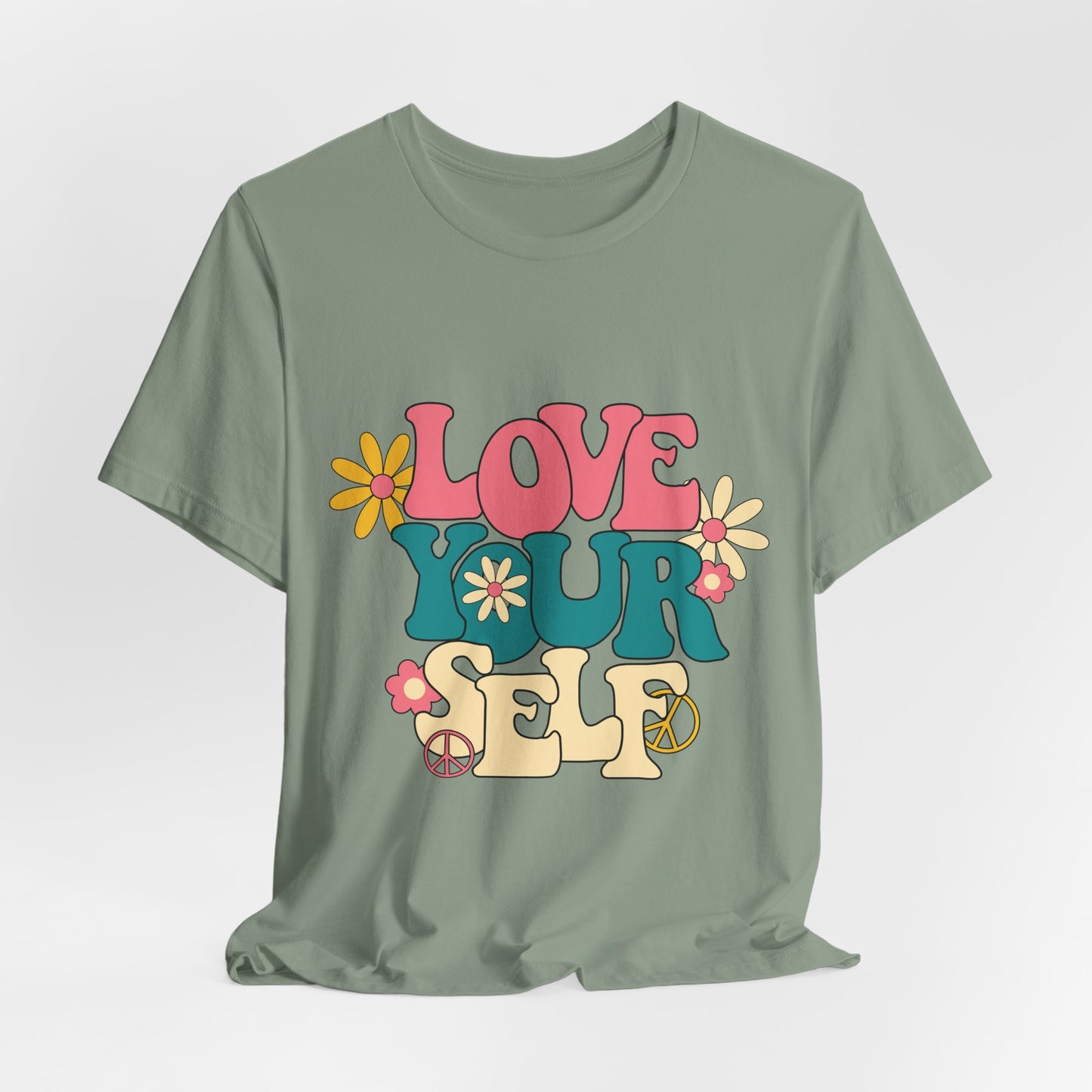 Love Your Self Retro Floral Tee