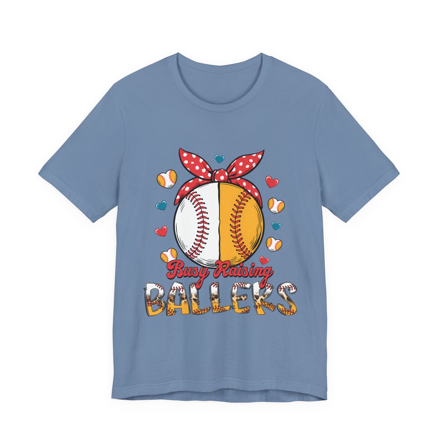 Busy Raising Ballers Baseball Tee