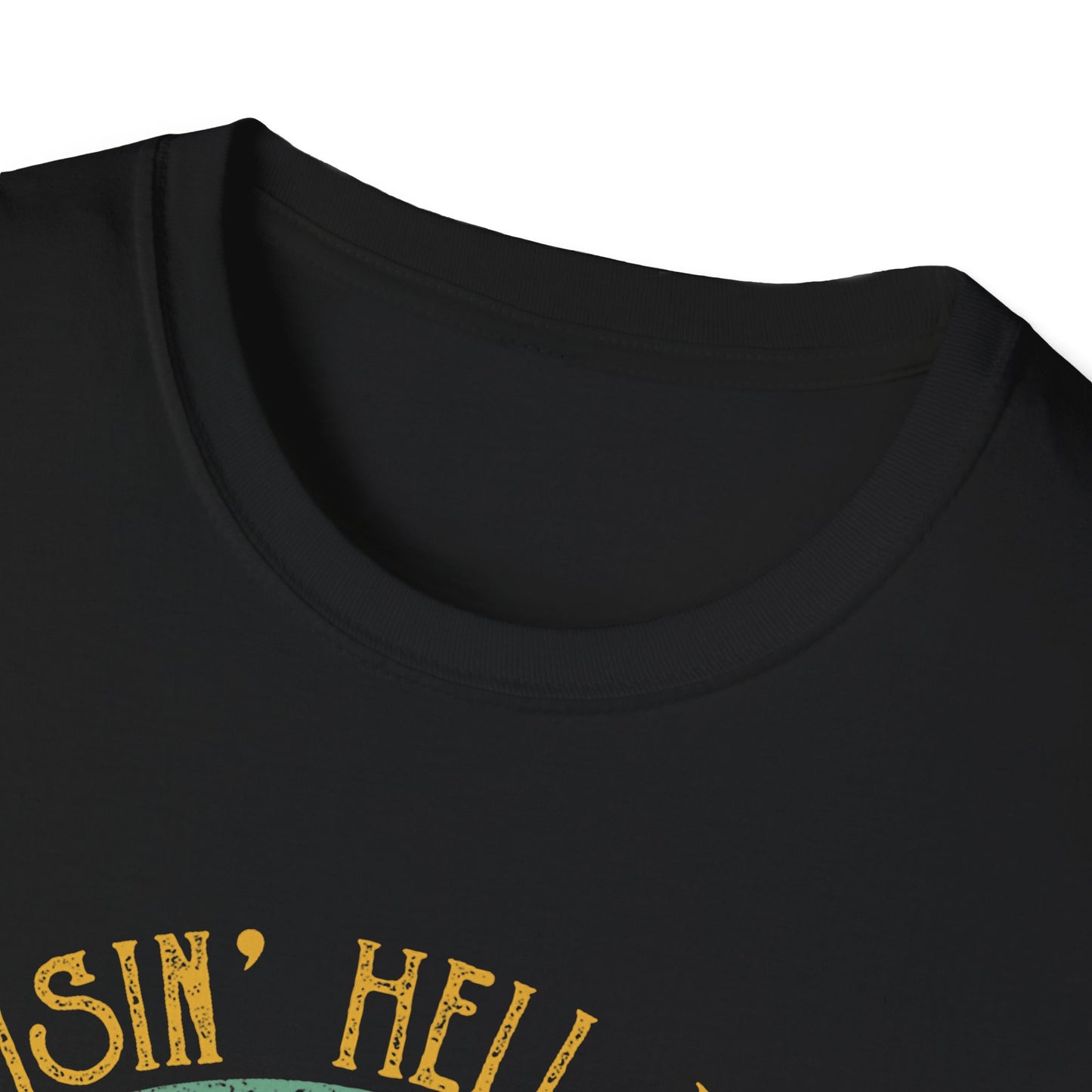 T-Shirt — Raisin' Hell With The Hippies And The Cowboys Vintage Skull Graphic