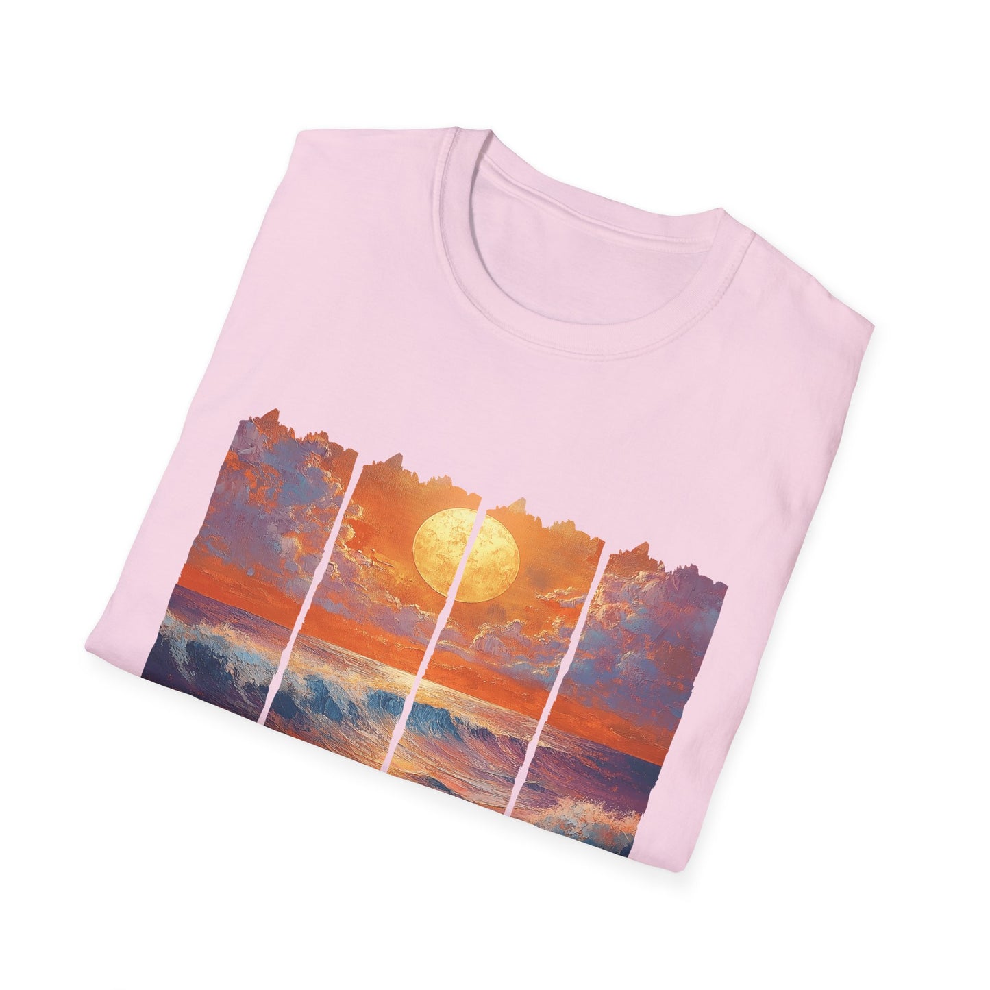 Sunset Ocean Art T-Shirt — Coastal Sunrise Graphic Tee