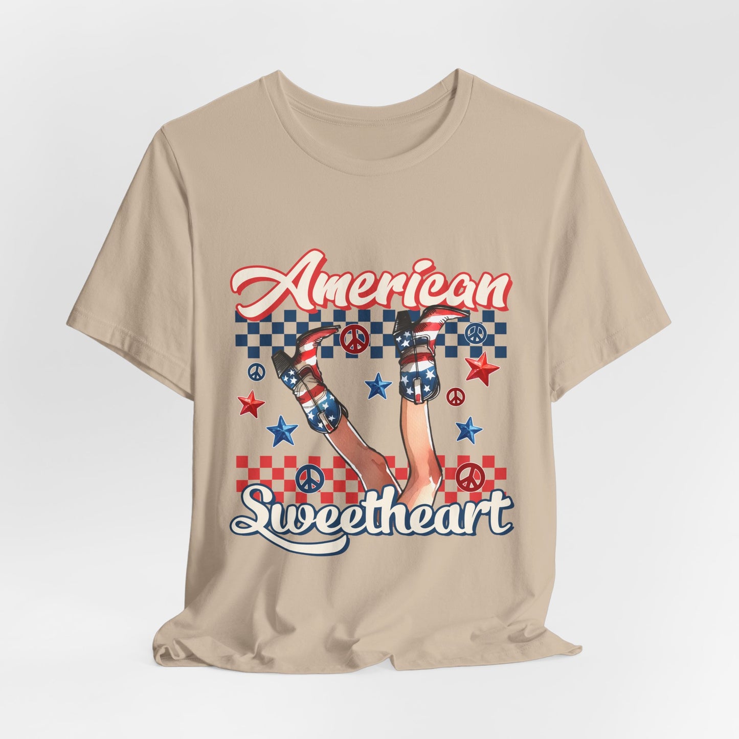 American Sweetheart T-Shirt — Retro Patriotic 4th of July Tee