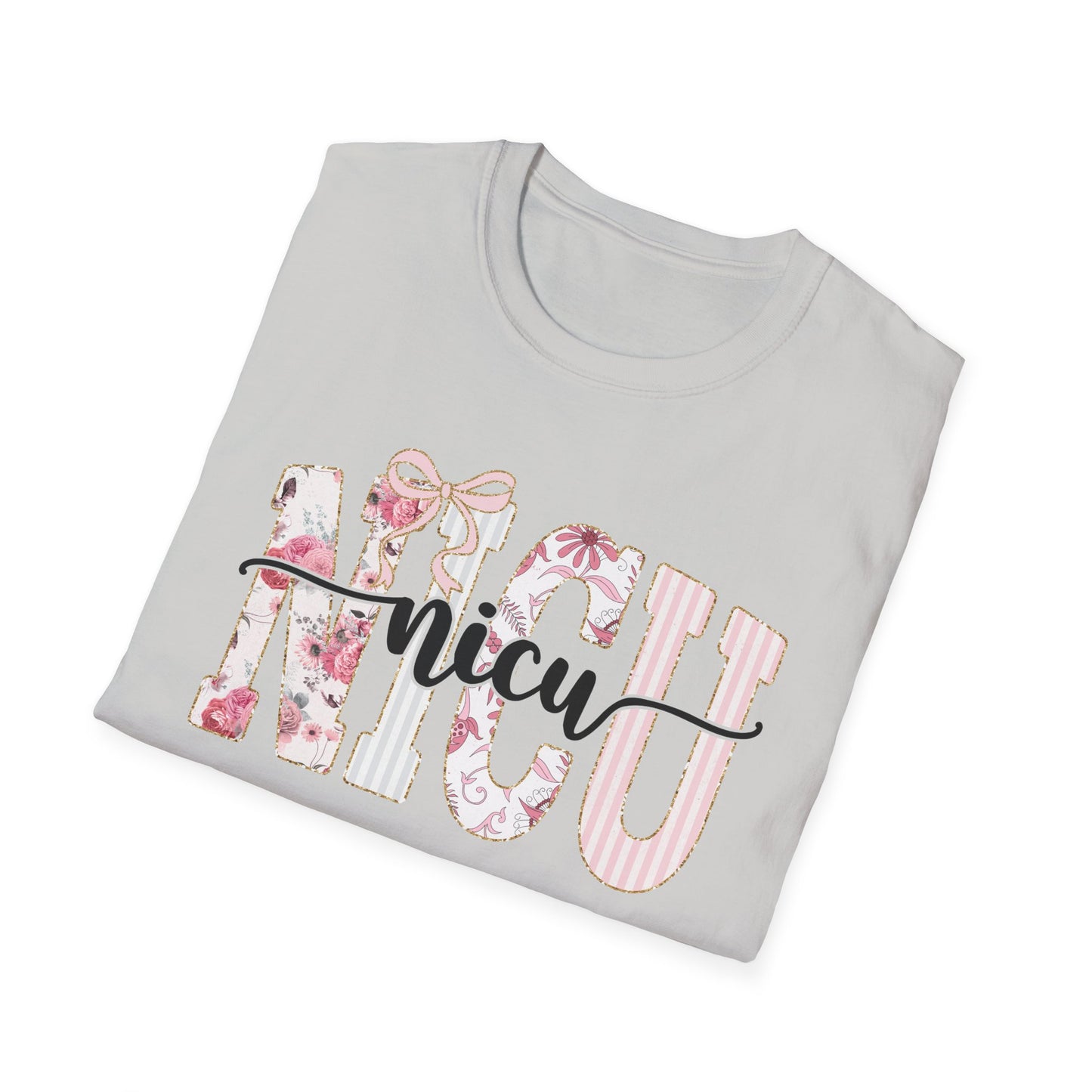 NICU Floral T-Shirt — Support Nurse/Parent Newborn ICU Shirt