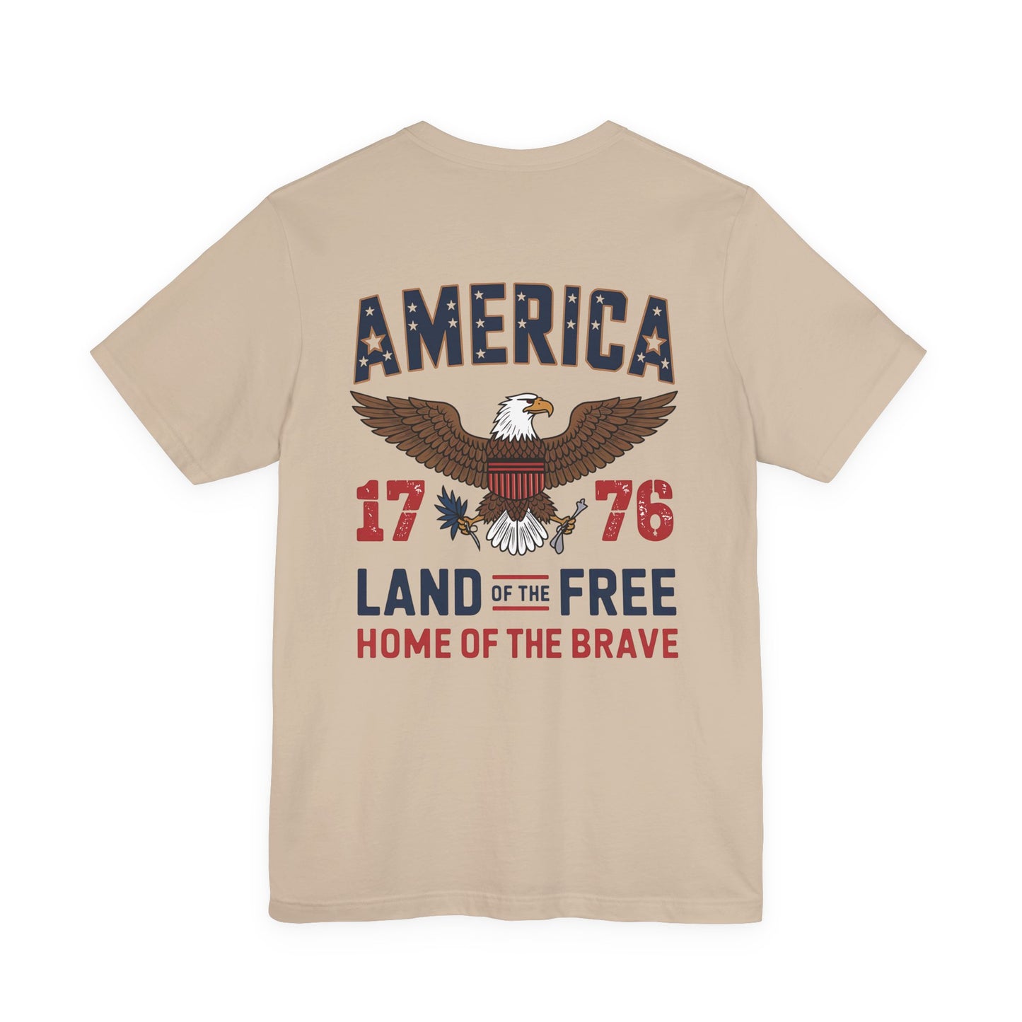 America 1776 Eagle T‑Shirt — Land of the Free, Home of the Brave