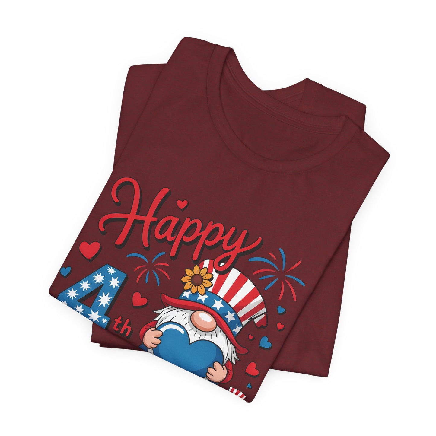 4th of July Gnome T-Shirt – Happy 4th of July Patriotic Tee