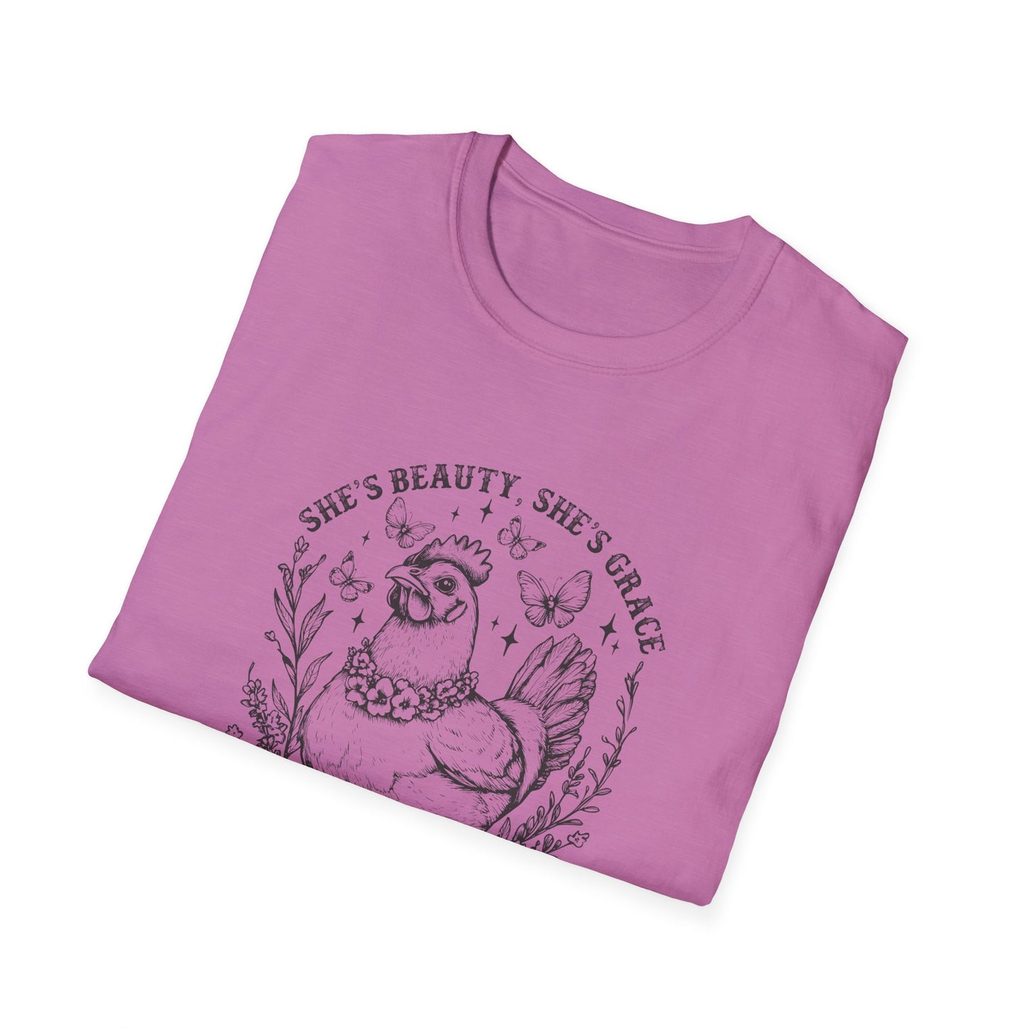 She'll Peck You In The Face Chicken T-Shirt – Funny Farmyard Hen Graphic Tee