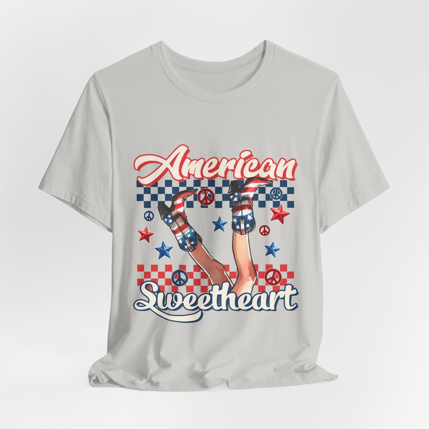 American Sweetheart T-Shirt — Retro Patriotic 4th of July Tee