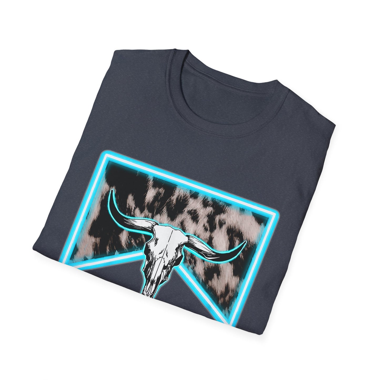 Wranglin Mama Tee — Western Cow Skull Graphic T-Shirt for Moms