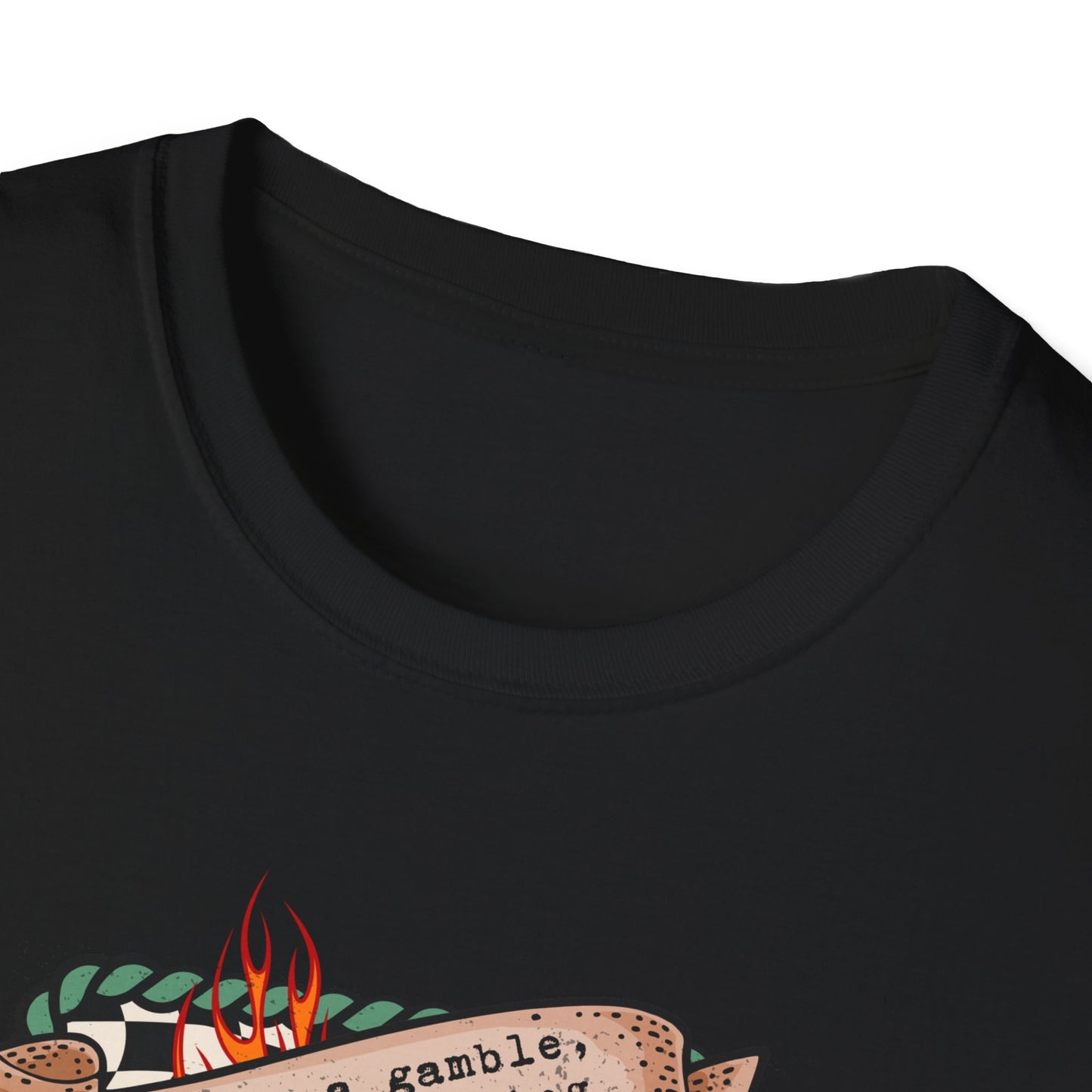 Casino Night Graphic T-Shirt — Aces, Dice & Retro Gaming Design
