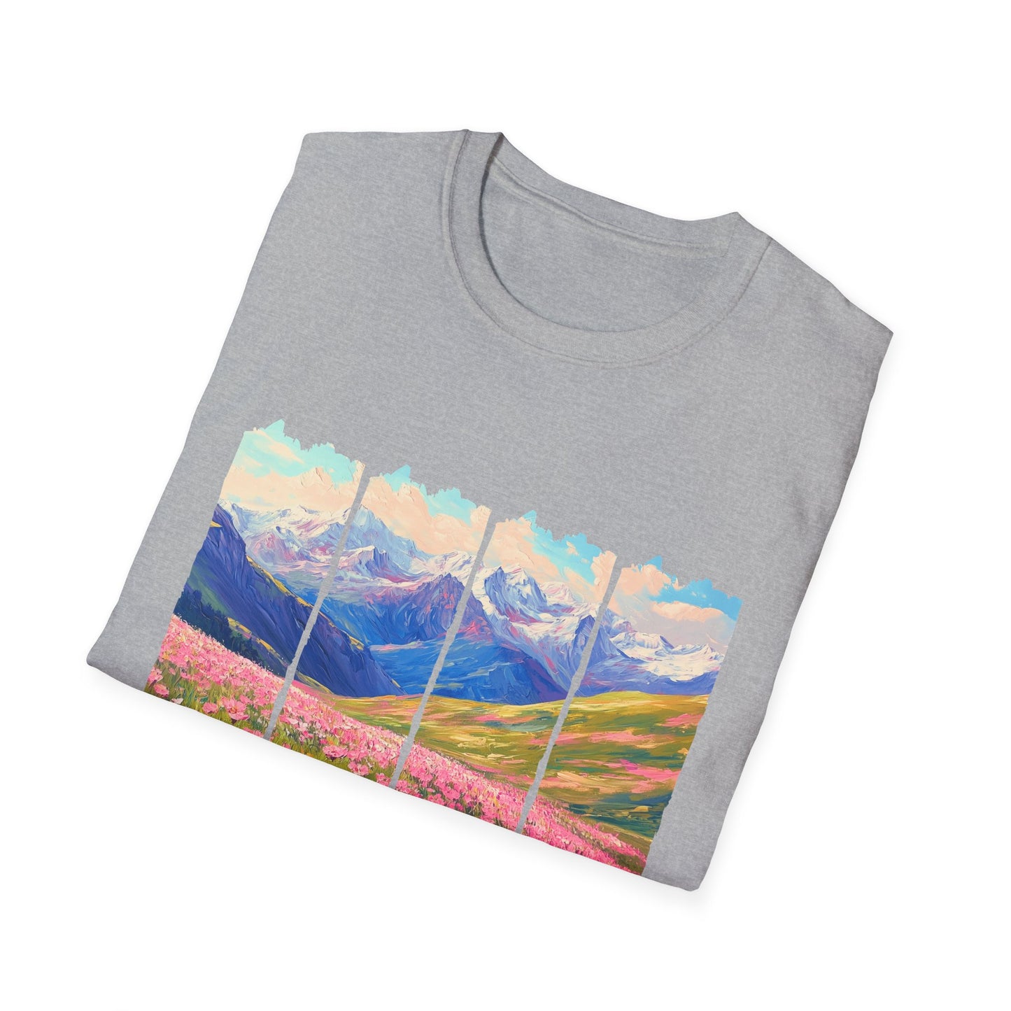 Mountain Wildflower Panel T-Shirt — Colorado 2024 Scenic Nature Tee