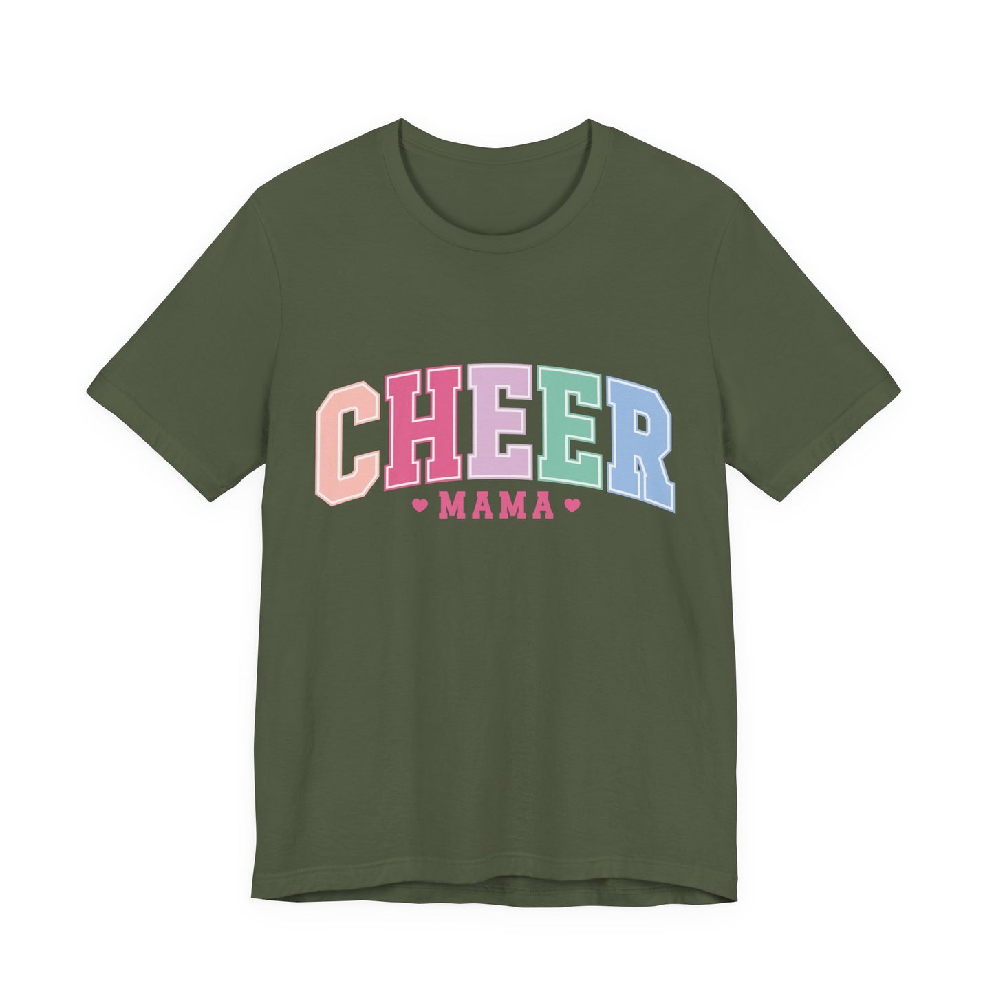 Cheer Mama Pastel Arch T-Shirt — Cheerleading Mom Gift