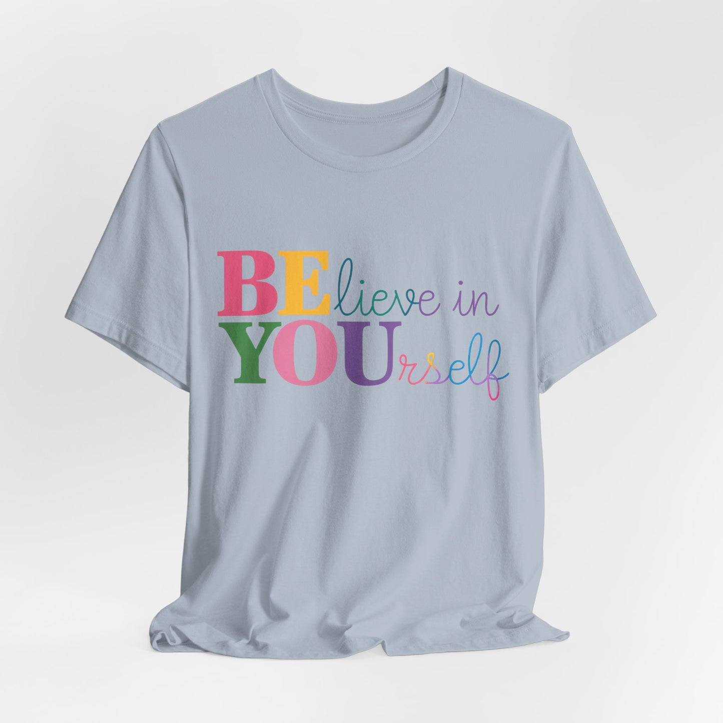 Believe in Yourself Colorblock Tee