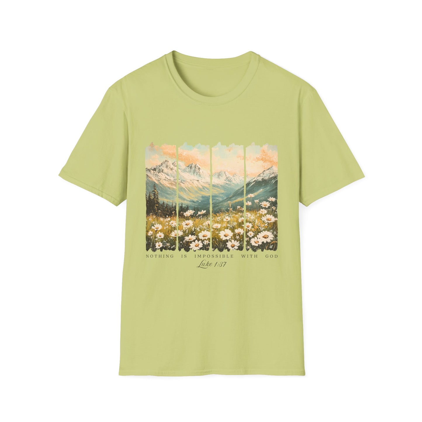 Mountain Meadow Vintage Graphic T-Shirt — Live Wild Scenic Nature Tee