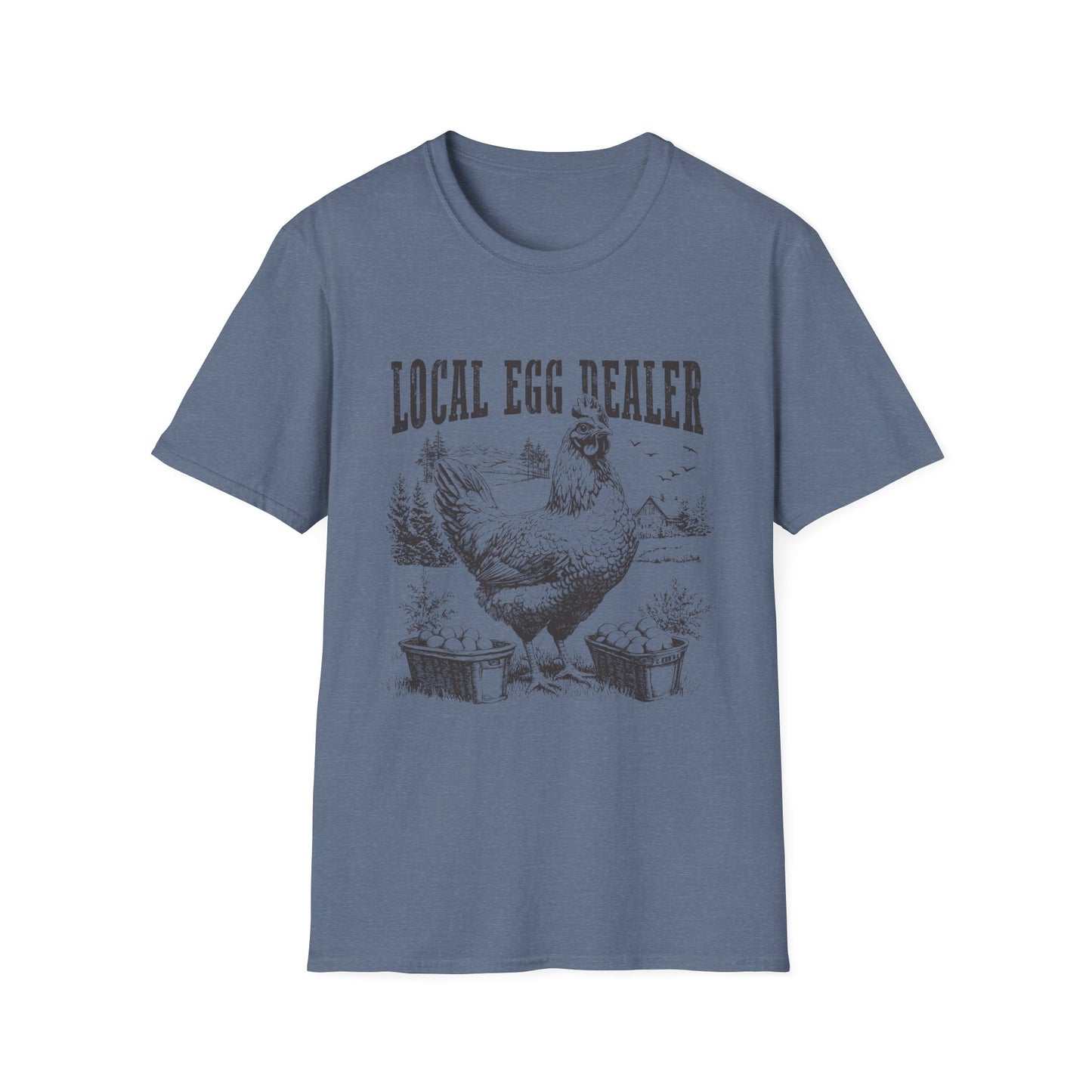 Local Egg Dealer T-Shirt — Vintage Chicken Farm Tee
