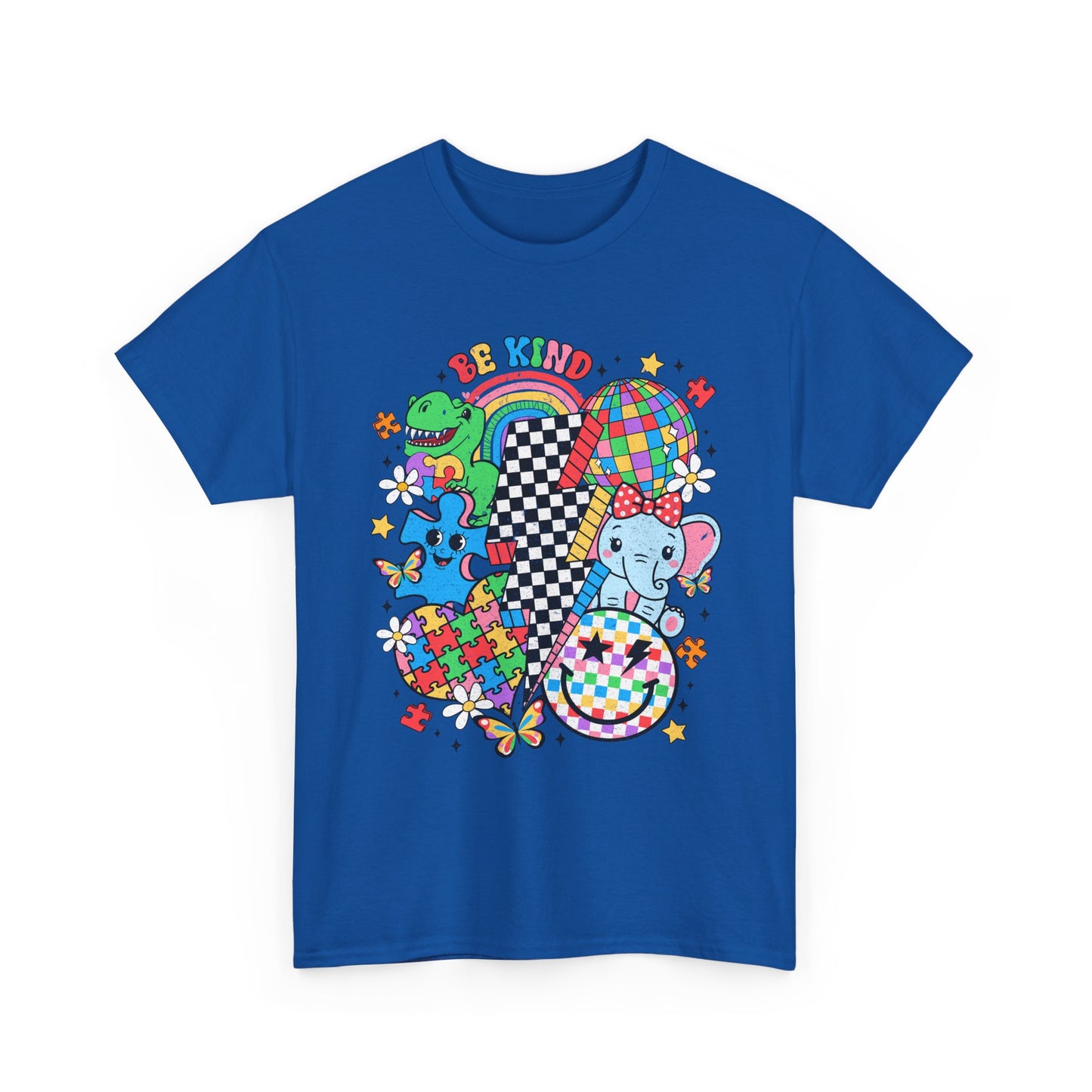 Autism Awareness Puzzle Heart Tee — Colorful Kids & Adults Support Shirt
