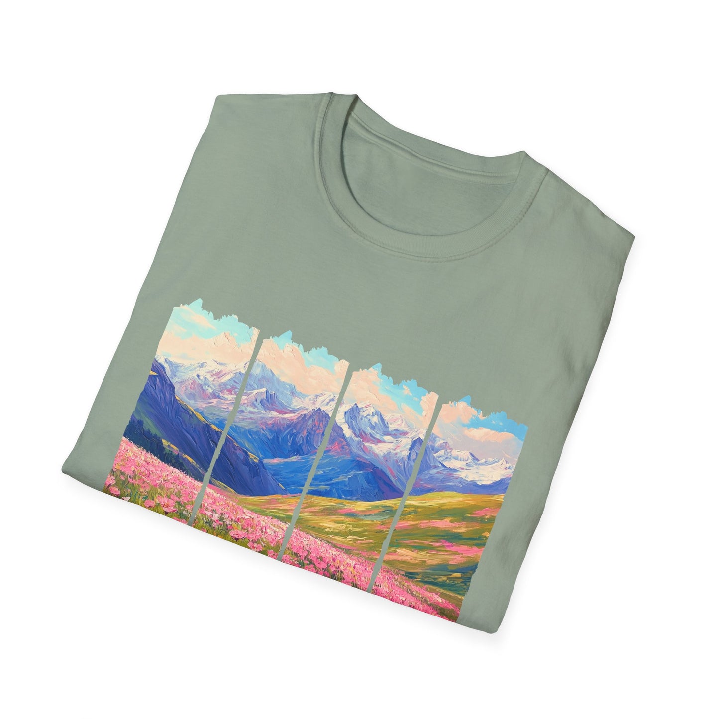 Mountain Wildflower Panel T-Shirt — Colorado 2024 Scenic Nature Tee