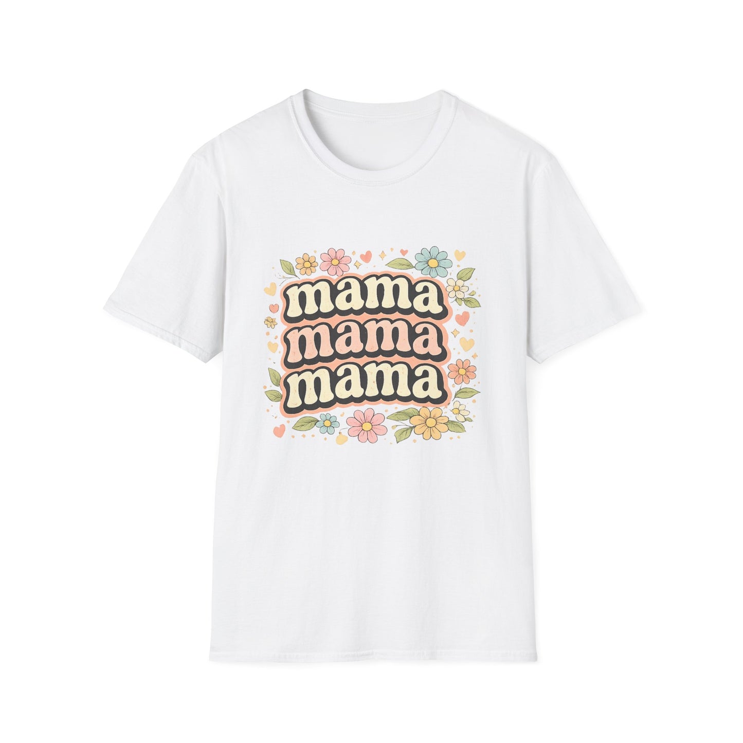 Mama Floral T-Shirt — Retro Mom Gift for Mother’s Day