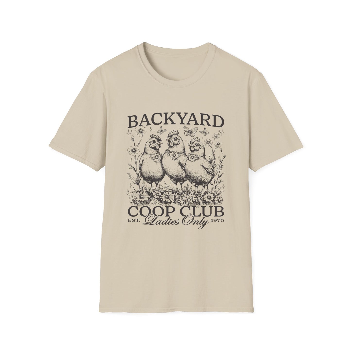 Backyard Coop Club T-Shirt — 'Ladies Only' Vintage Chicken Farm Tee