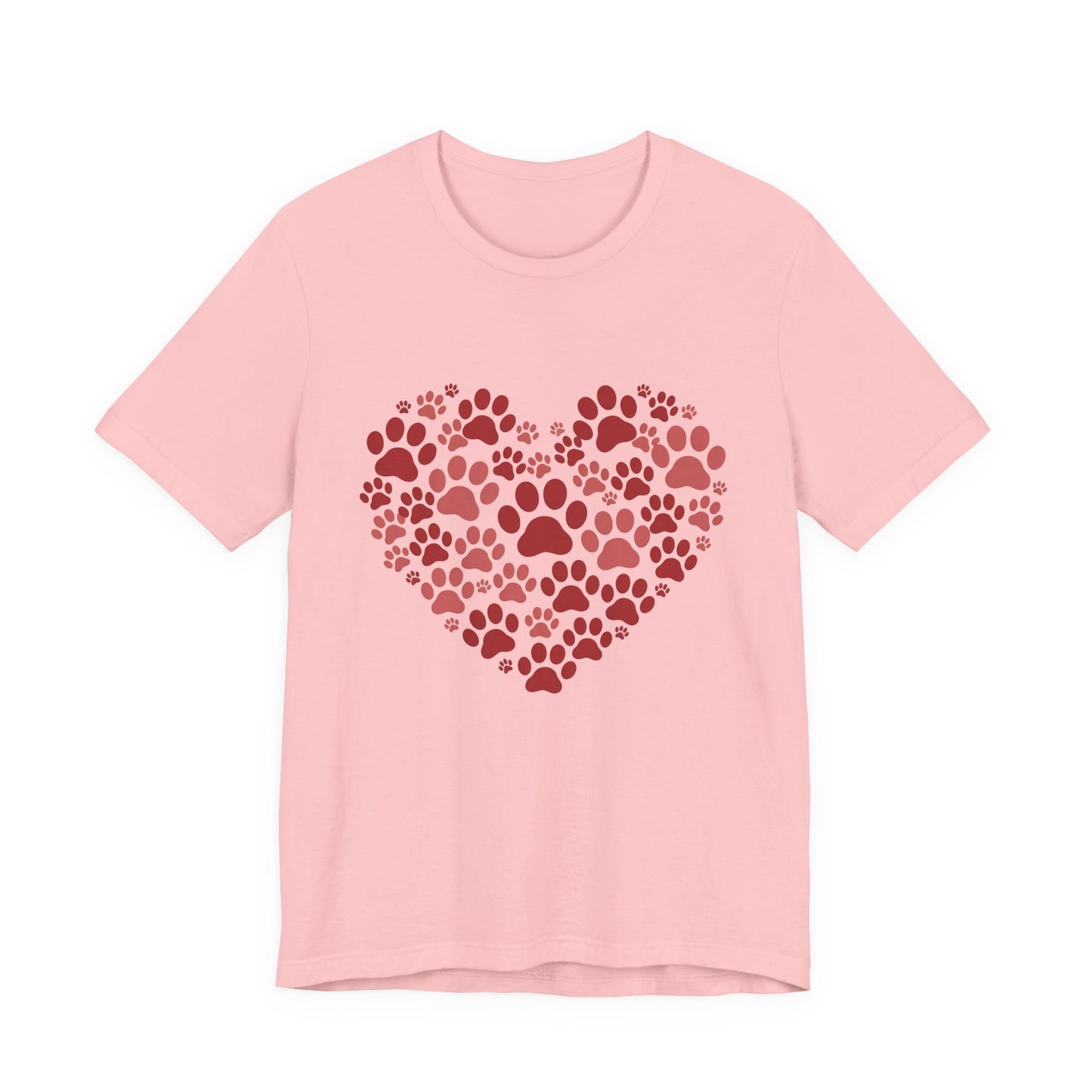 Heart Paw Print T-Shirt — Dog Lover Valentine Tee