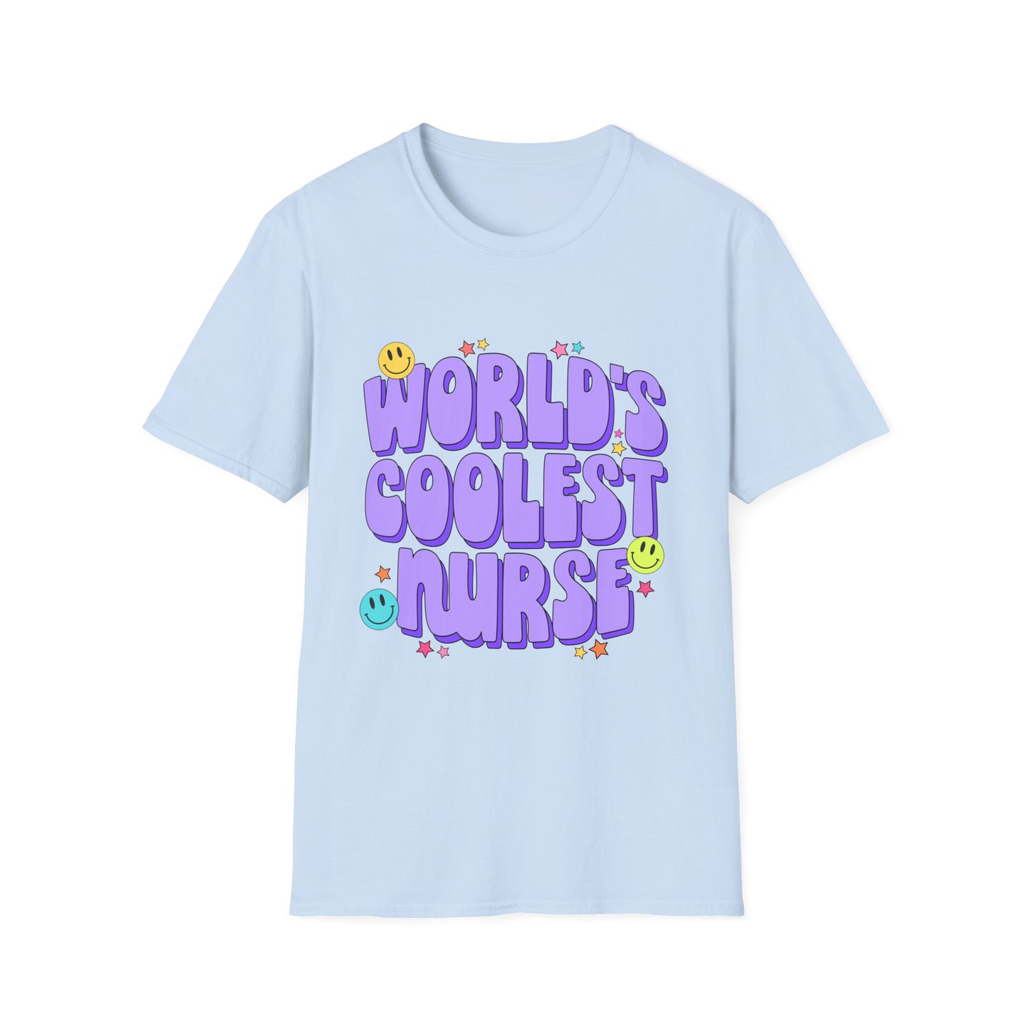 World's Coolest Nurse Unisex Softstyle T-Shirt - Fun & Comfy Gift for Nurses
