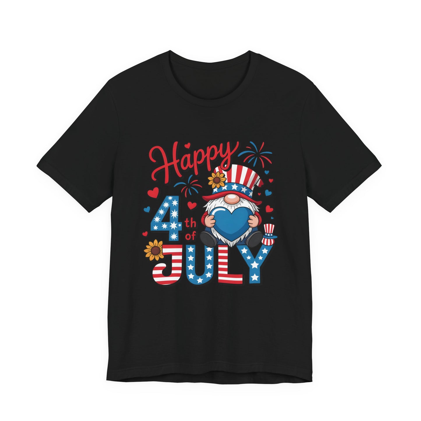 4th of July Gnome T-Shirt – Happy 4th of July Patriotic Tee