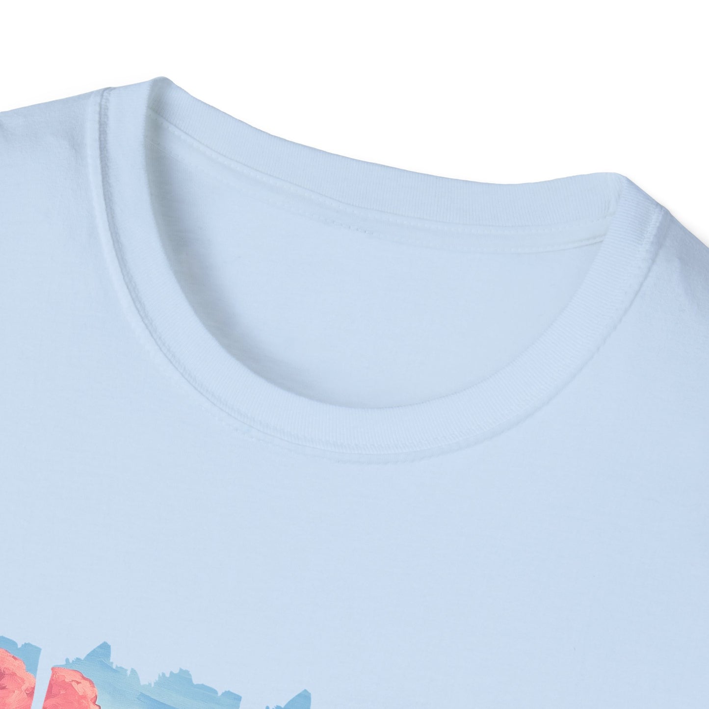 Scenic Mountain Sunset T-Shirt — Wildflower Valley Landscape Tee
