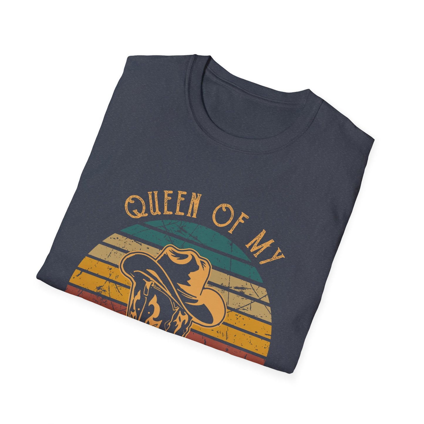 Queen of My Double Wide Trailer T-Shirt — Retro Cowgirl Graphic Tee