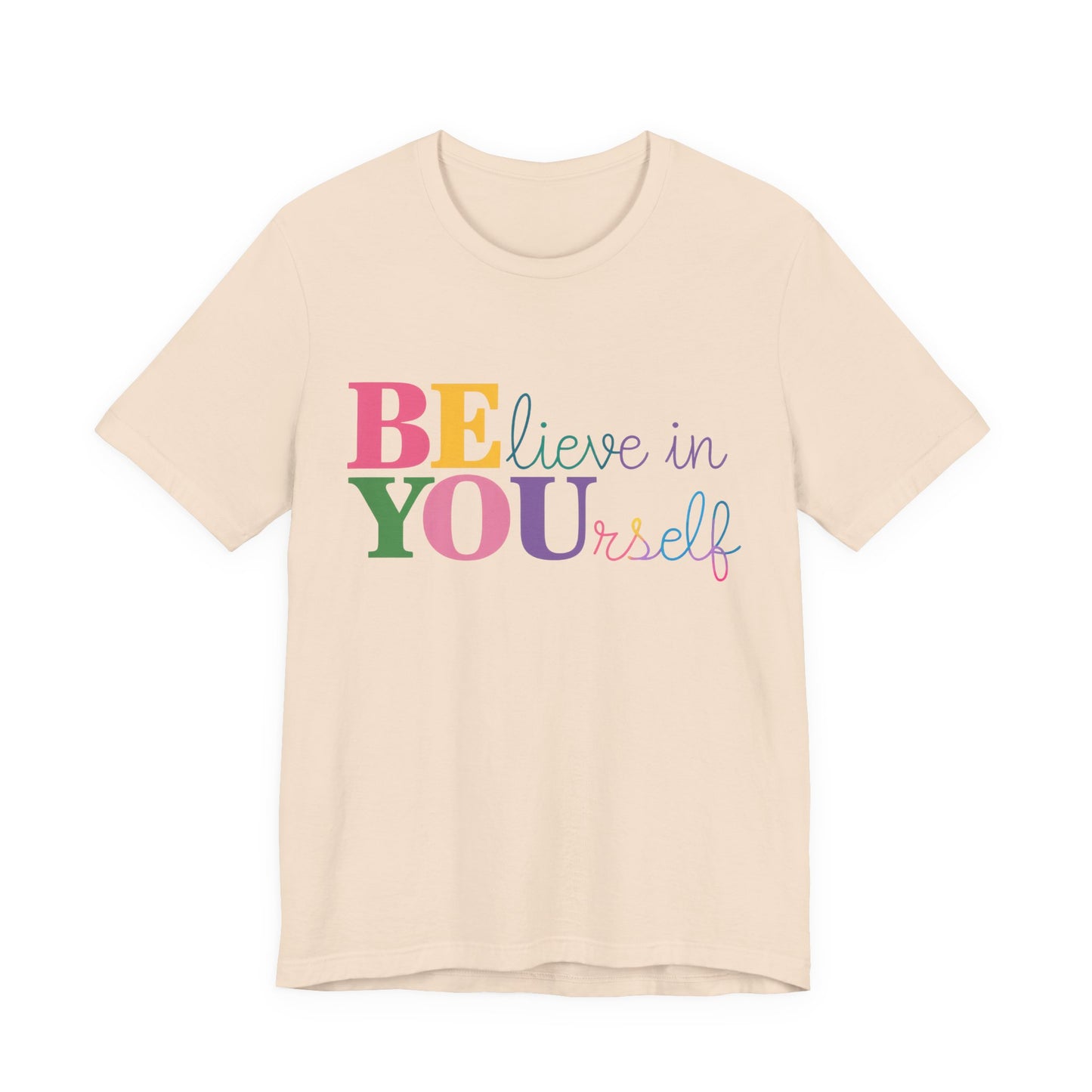 Believe in Yourself Colorblock Tee