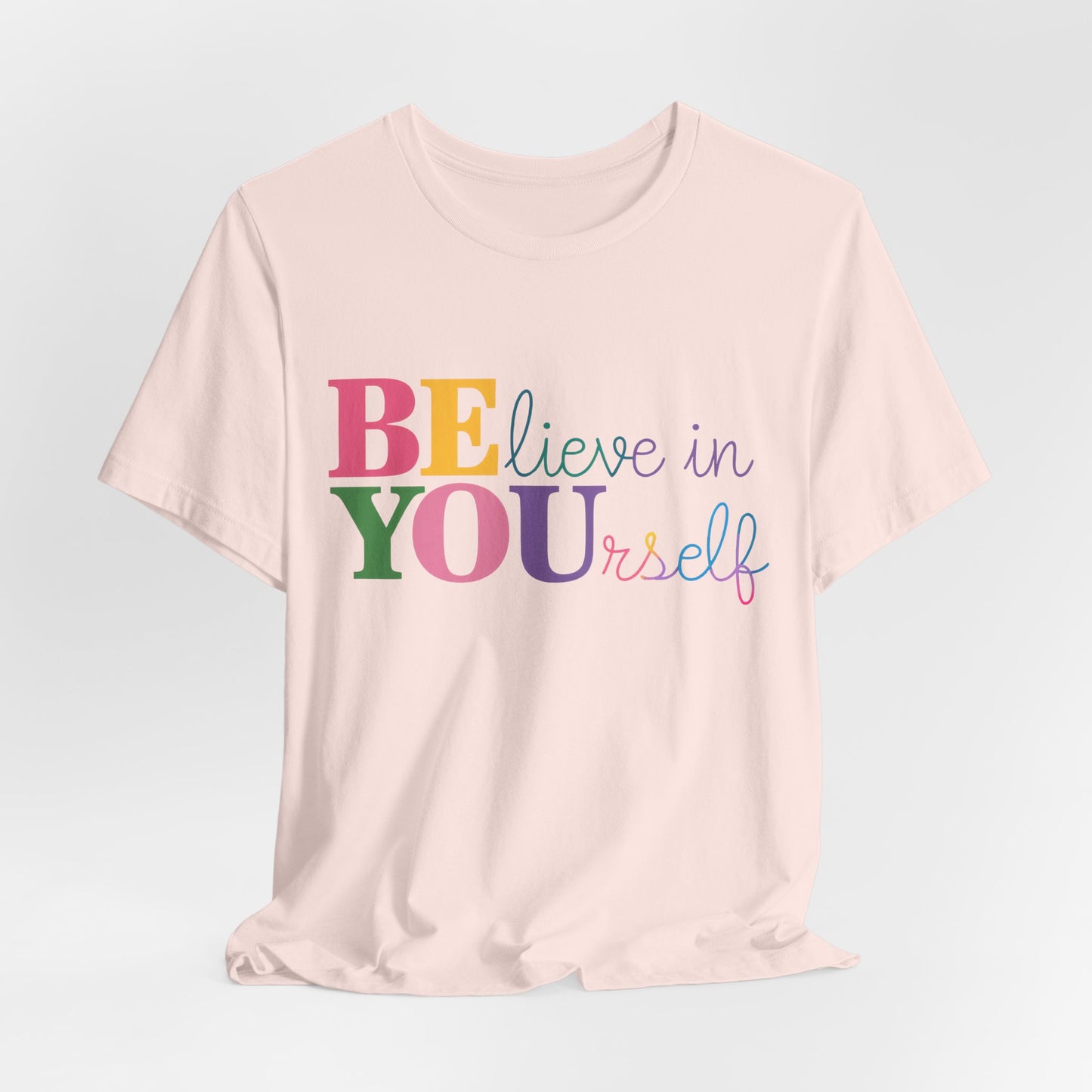 Believe in Yourself Colorblock Tee