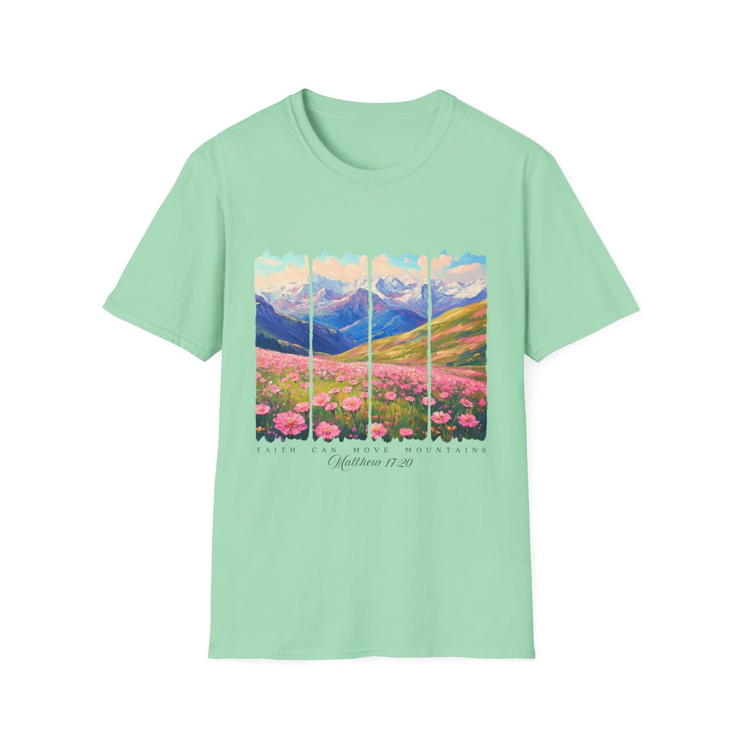Mountain Wildflower Panel T-Shirt — Colorado 2024 Scenic Nature Tee