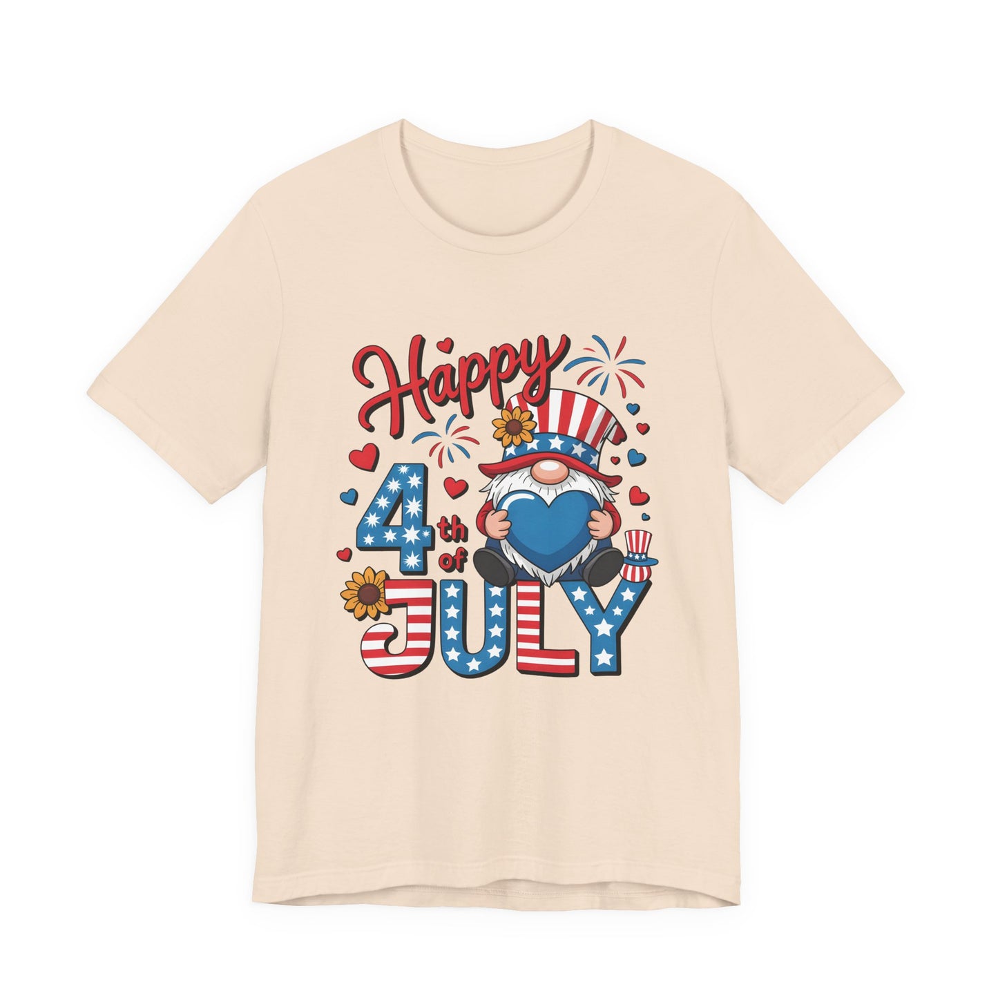 4th of July Gnome T-Shirt – Happy 4th of July Patriotic Tee