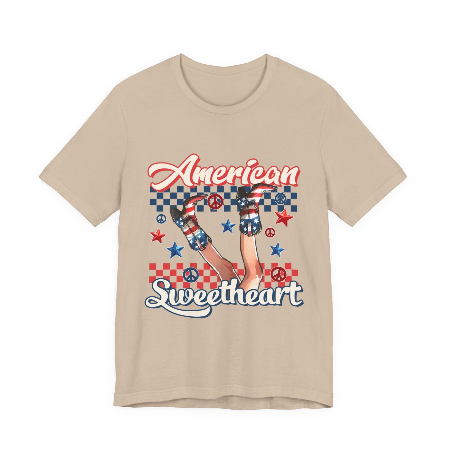 American Sweetheart T-Shirt — Retro Patriotic 4th of July Tee