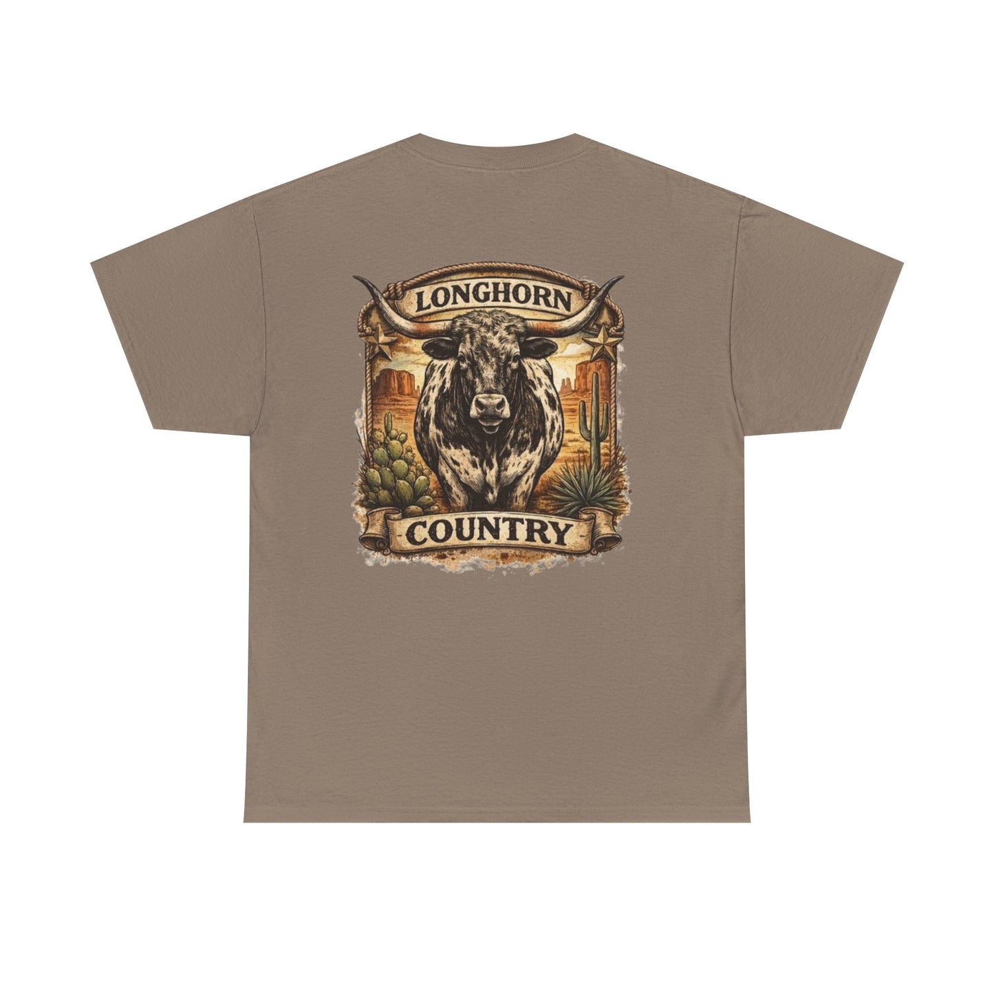 Longhorn Country Tee — Western Bull Graphic T-Shirt