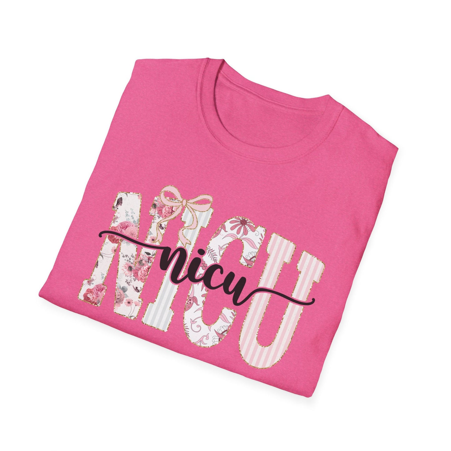 NICU Floral T-Shirt — Support Nurse/Parent Newborn ICU Shirt