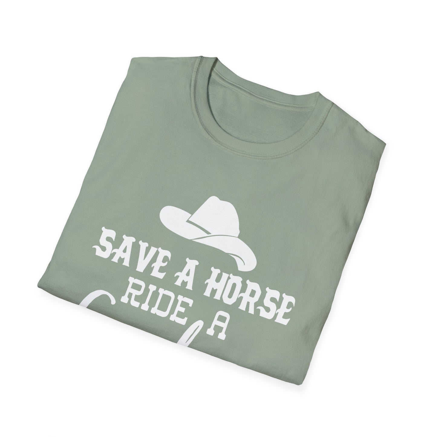 Save a Horse Ride a Cowboy T-Shirt – Western Cowboy Hat Graphic Tee