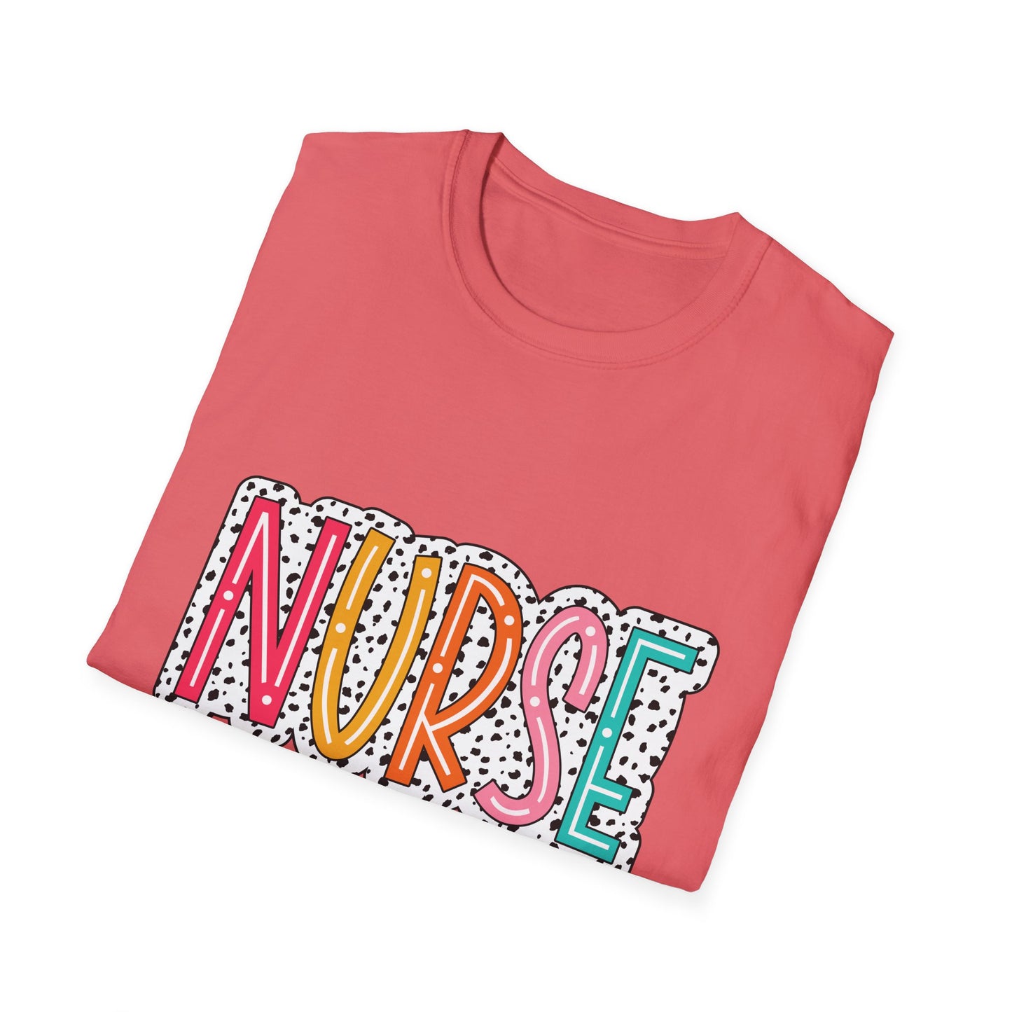 Nurse Colorblock Graphic T-Shirt — Fun Retro Medical Appreciation Tee
