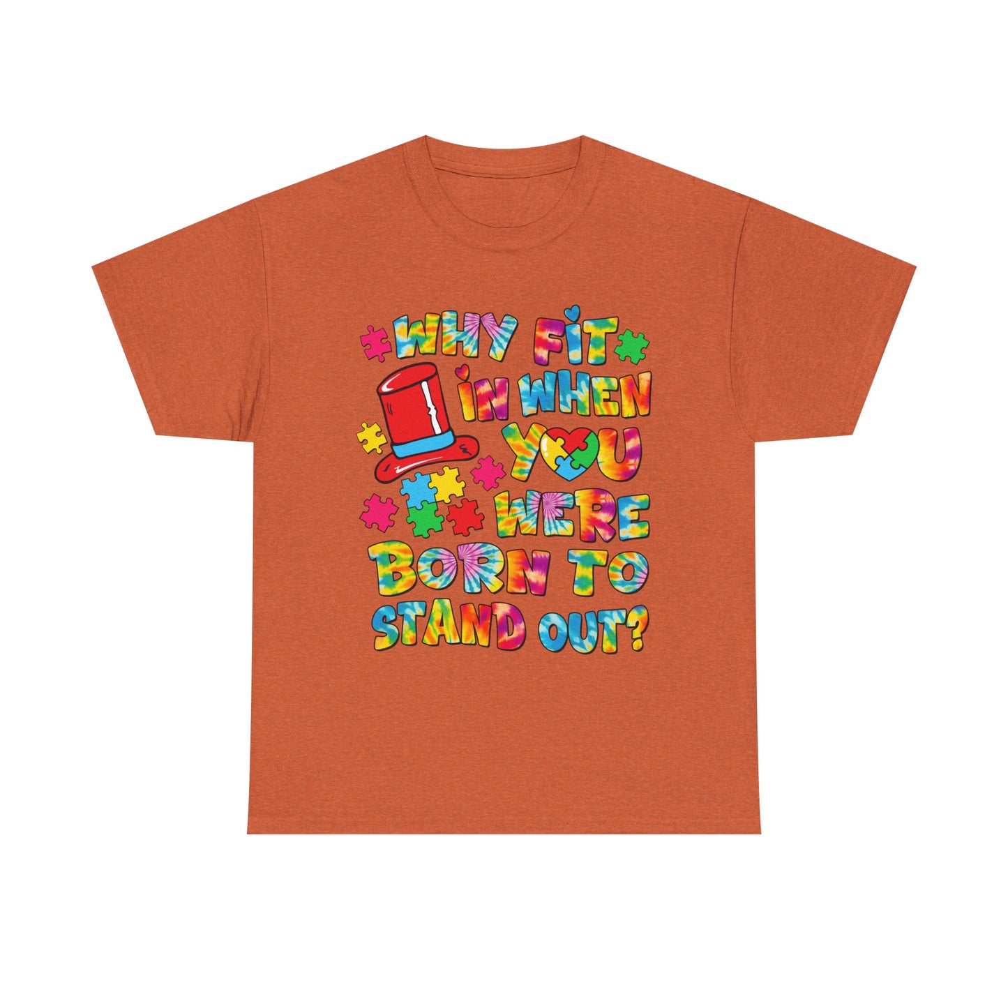 Colorful "Born to Stand Out" Graphic Tee — Retro Kids' Vibe