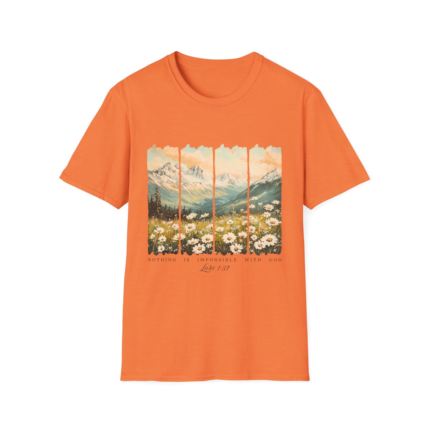 Mountain Meadow Vintage Graphic T-Shirt — Live Wild Scenic Nature Tee