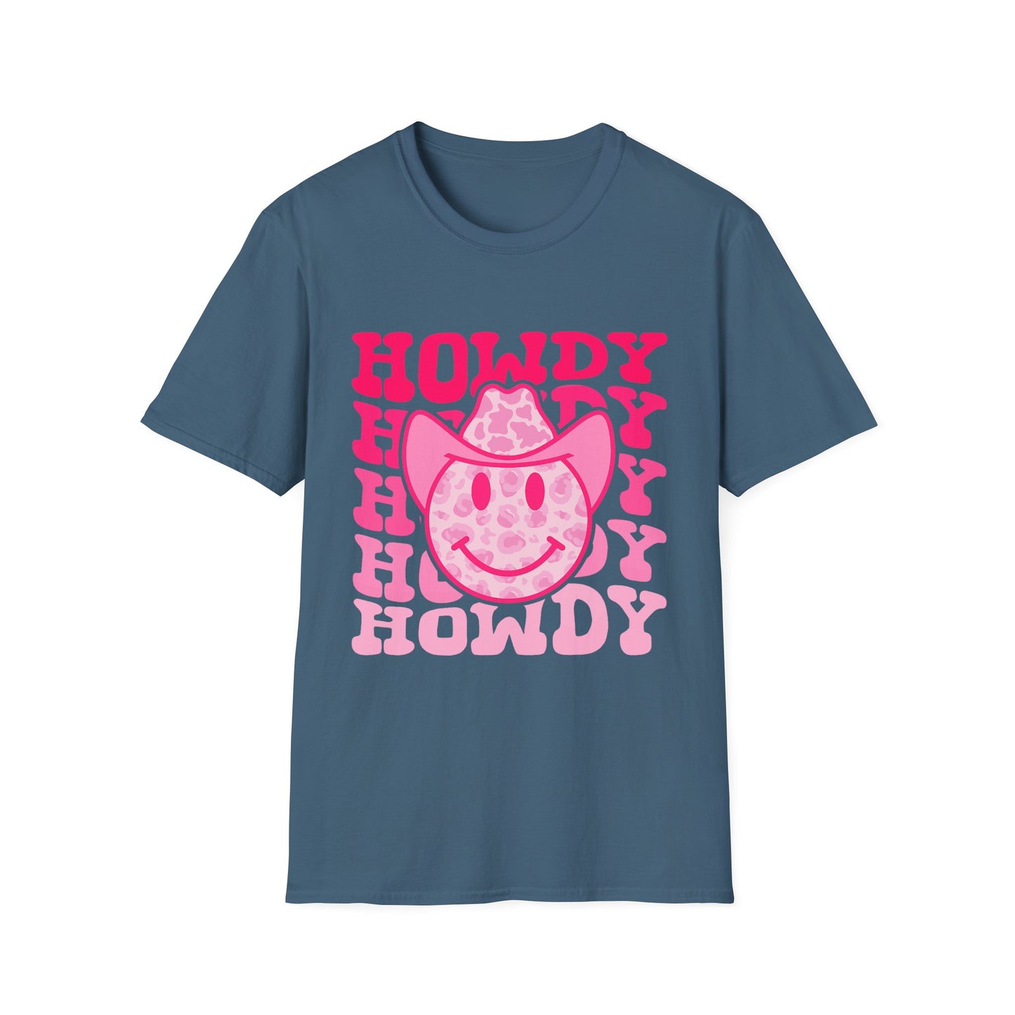 Howdy Pink Smiley Cowboy T-Shirt