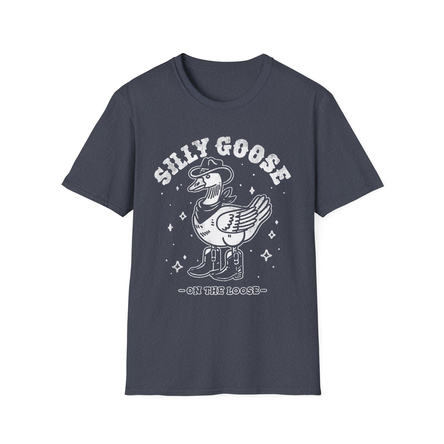 Silly Goose T-Shirt — Retro Cartoon Goose 'On the Loose' Graphic Tee